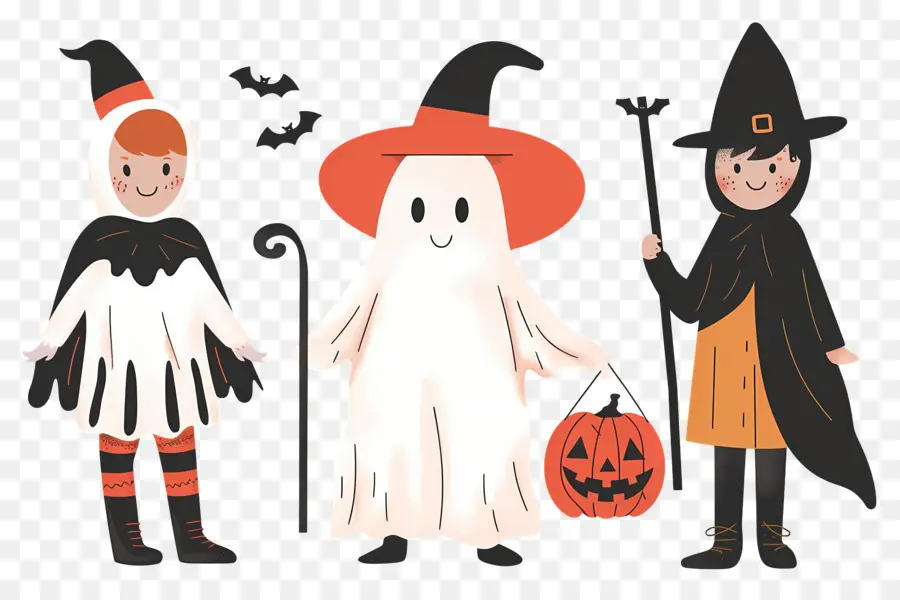 Anak Anak Halloween，Kostum Halloween PNG