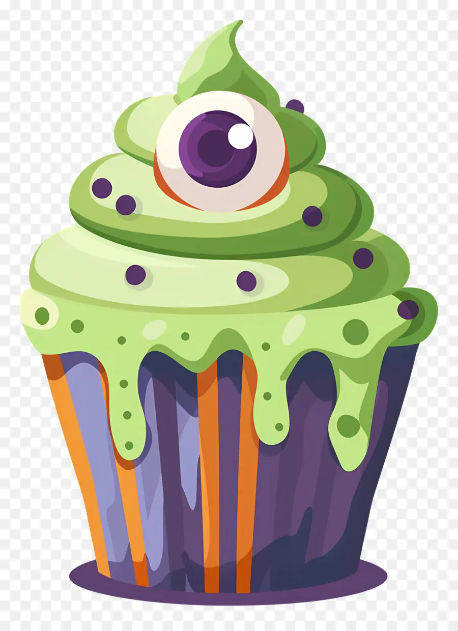 Kue Mangkuk Halloween，Kue Mangkuk Monster PNG