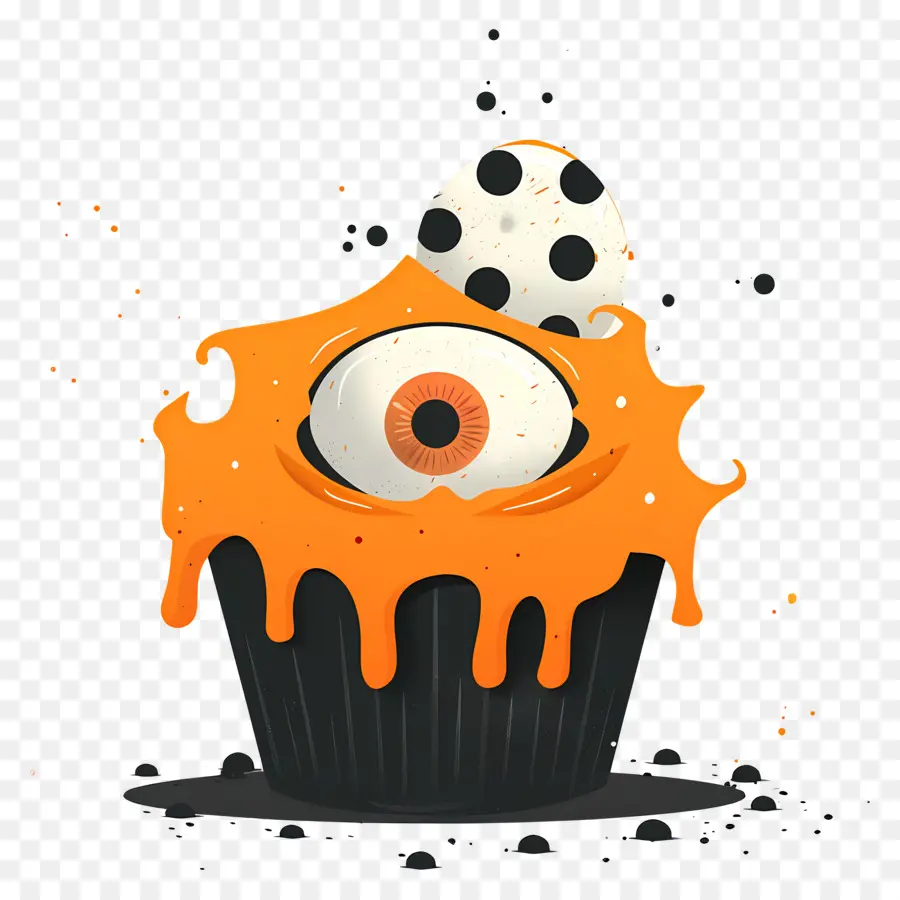 Kue Mangkuk Halloween，Kue Mangkuk Monster PNG