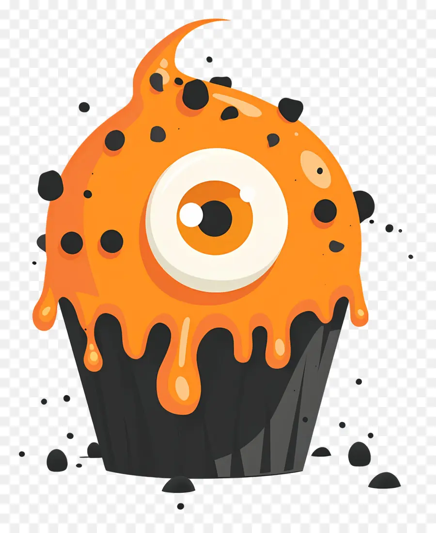 Kue Mangkuk Halloween，Kue Mangkuk Monster PNG