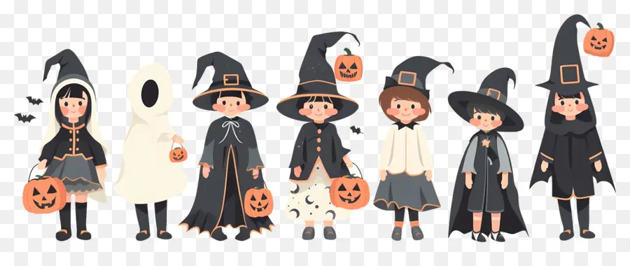 Anak Anak Halloween，Kostum Halloween PNG