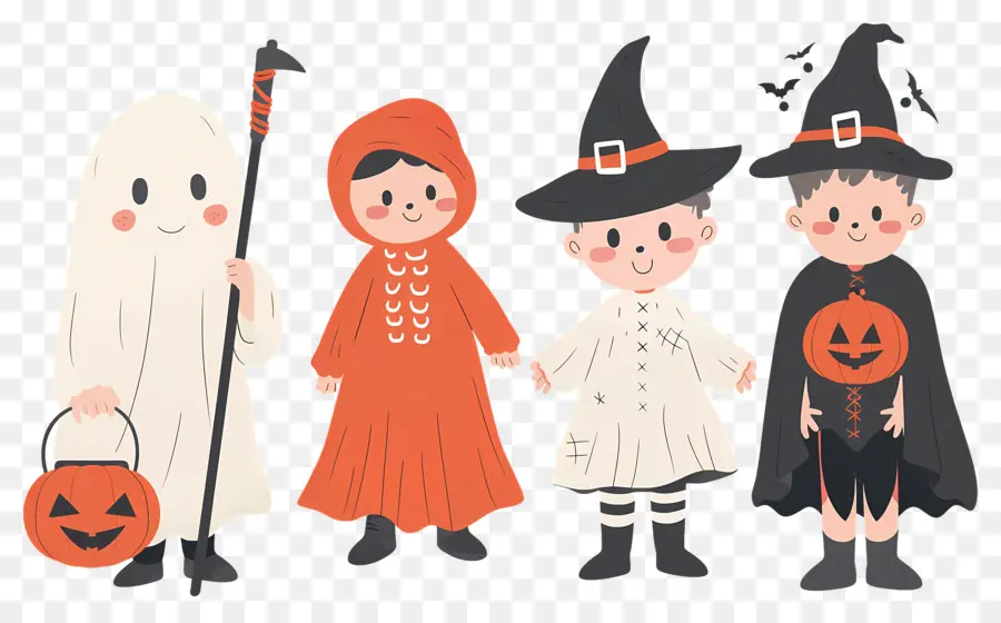 Anak Anak Halloween，Anak Anak Berkostum PNG