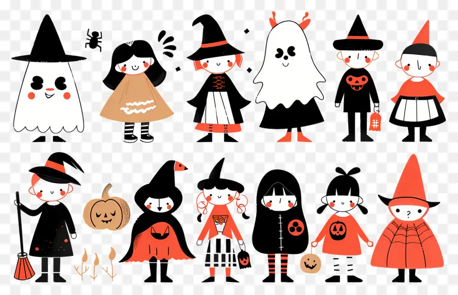 Anak Anak Halloween，Kostum Halloween PNG