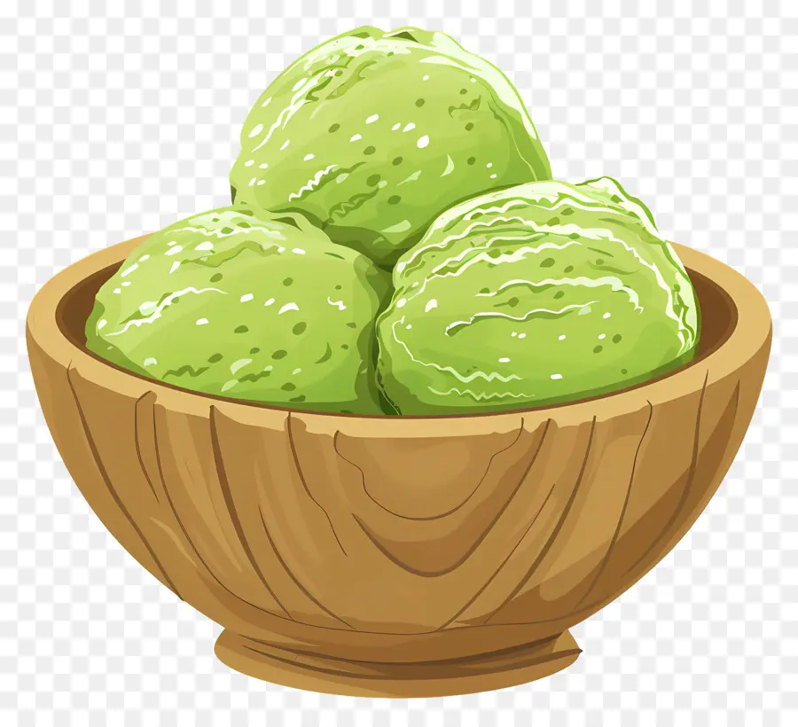 Es Krim Matcha，Es Krim Hijau PNG