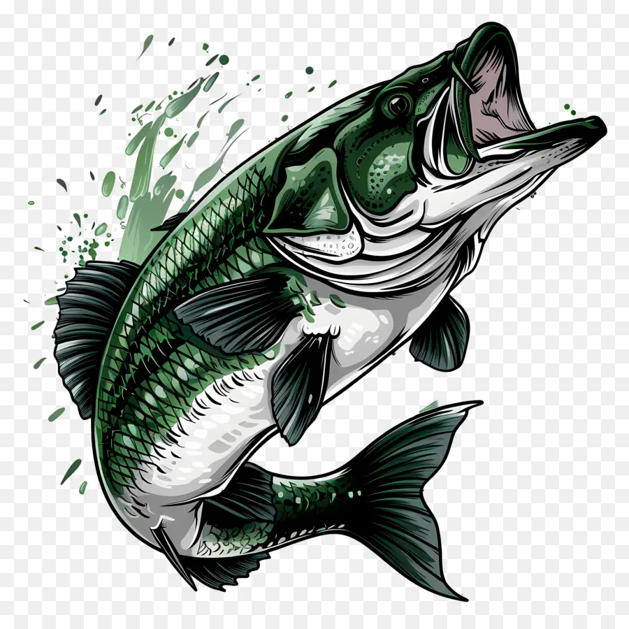 Ikan Bass，Melompat Ikan PNG