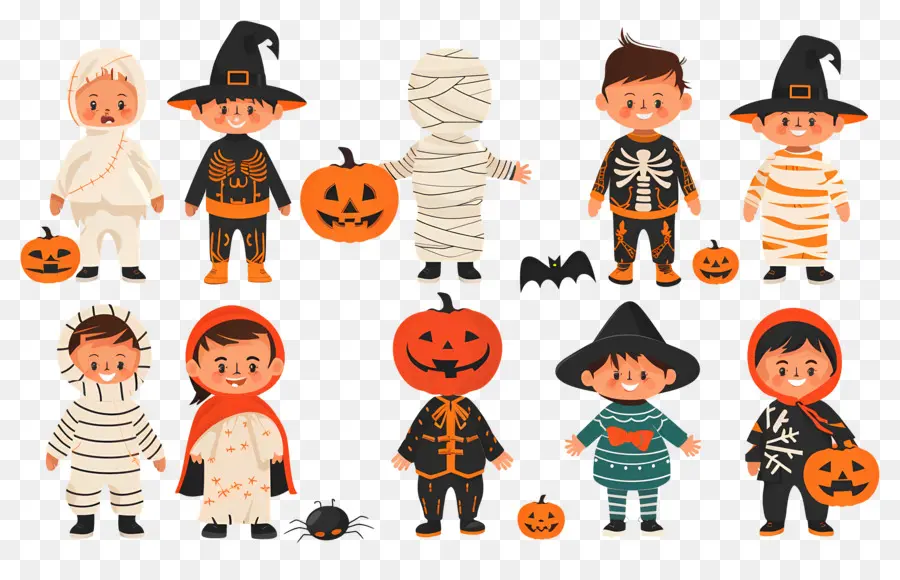 Anak Anak Halloween，Kostum Halloween PNG