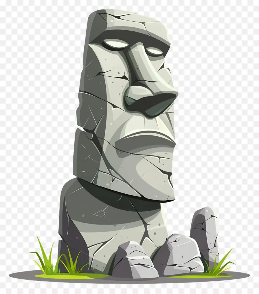 Moai，Patung Batu PNG