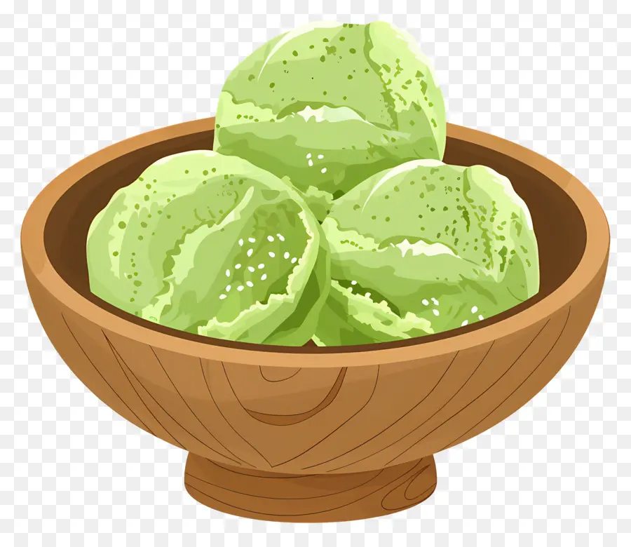 Es Krim Matcha，Es Krim Hijau PNG