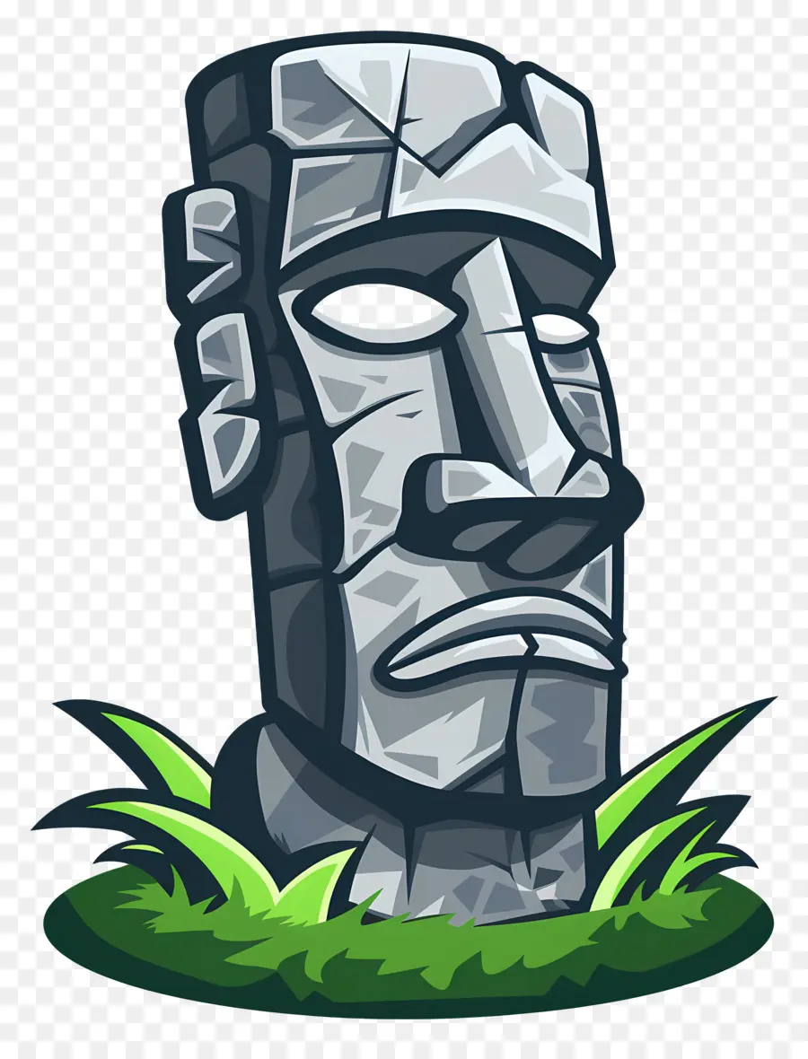 Moai，Patung Batu PNG