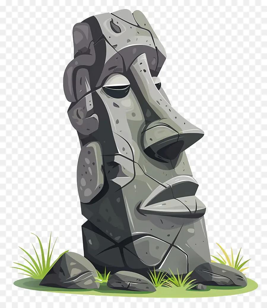 Moai，Patung Batu PNG