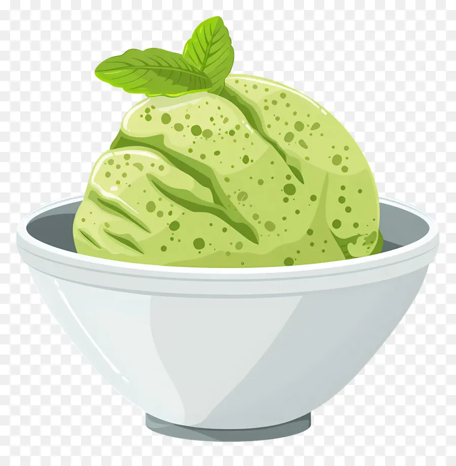 Es Krim Matcha，Es Krim Hijau PNG