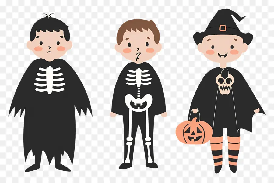 Anak Anak Halloween，Anak Anak Dalam Kostum PNG