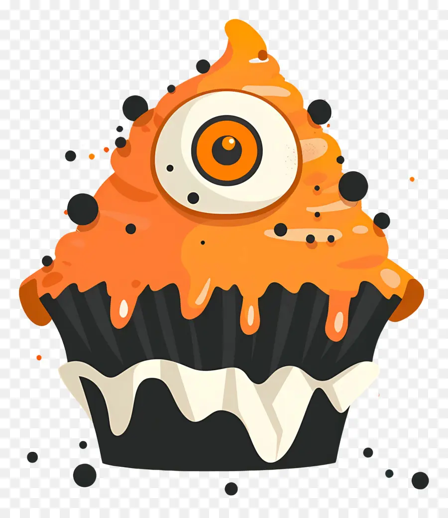 Kue Mangkuk Halloween，Kue Mangkuk Monster PNG