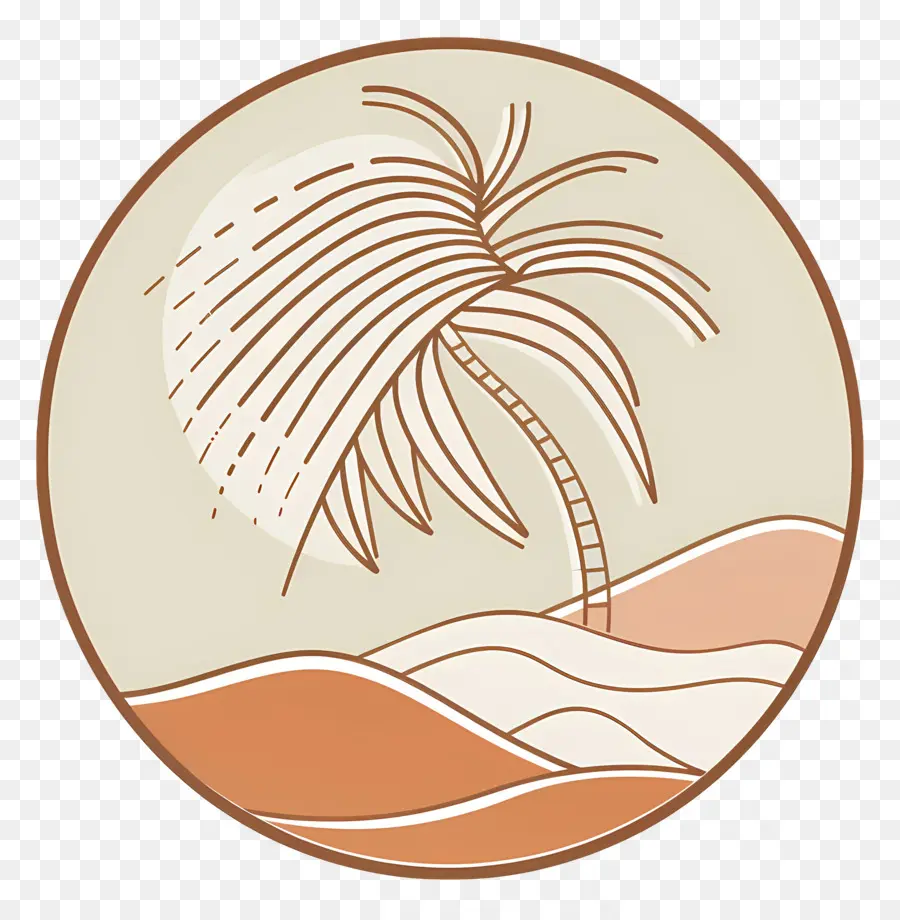 Logo Pantai，Pohon Palem PNG