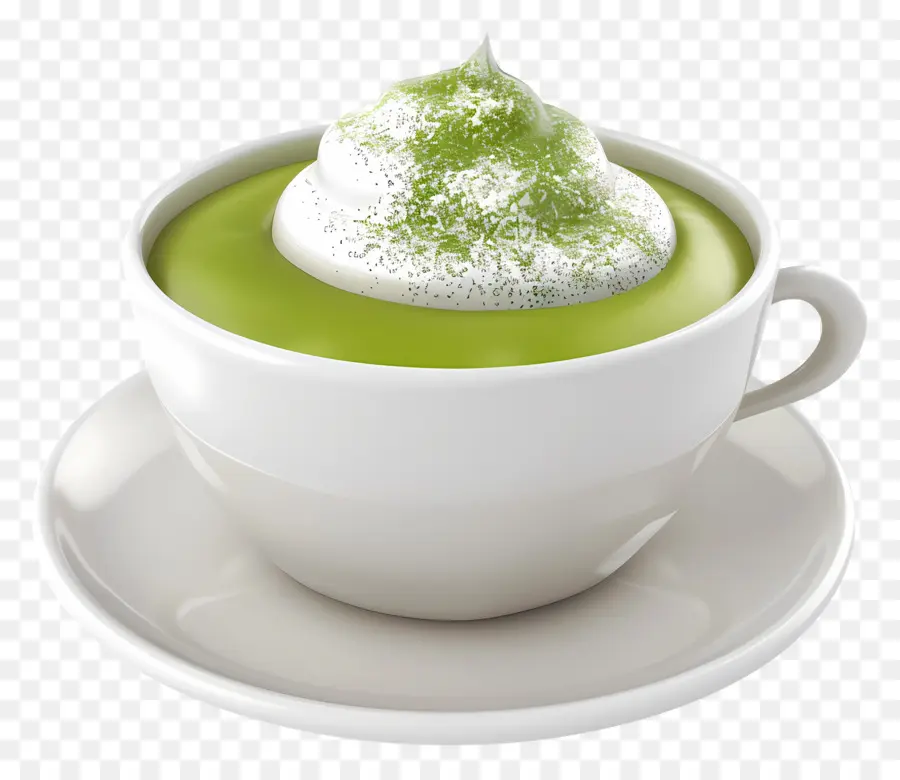 Teh Hijau Matcha，Cocokkan Latte PNG