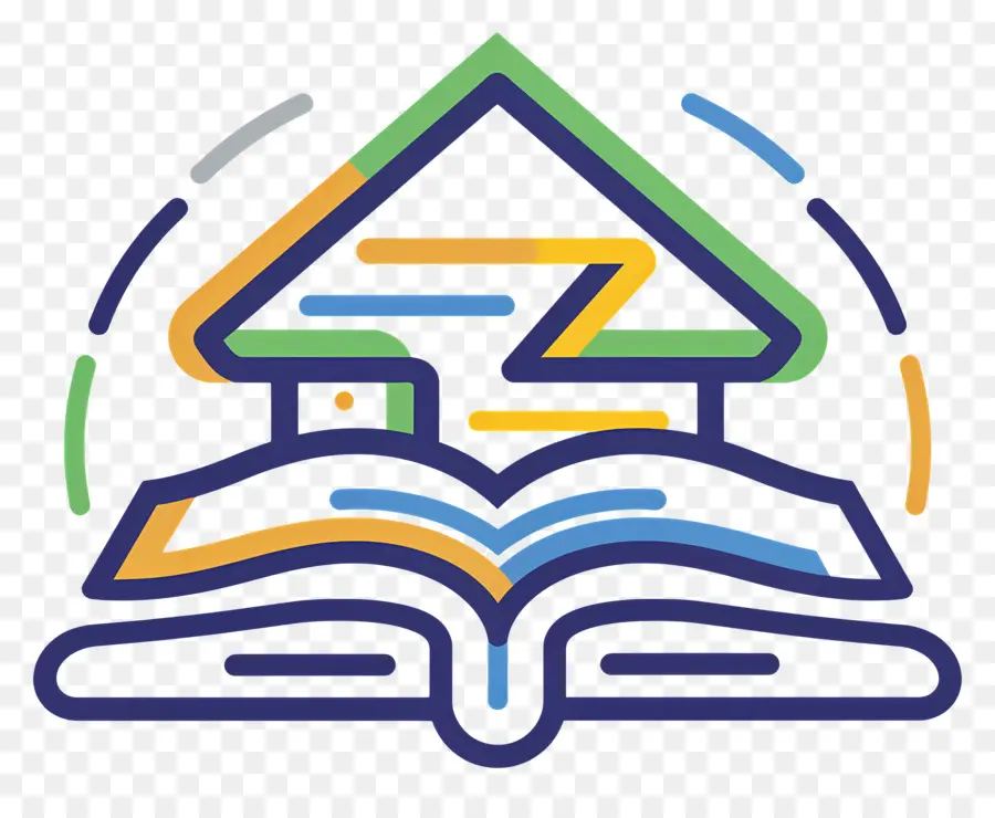 Logo Buku，Rumah Dan Buku PNG