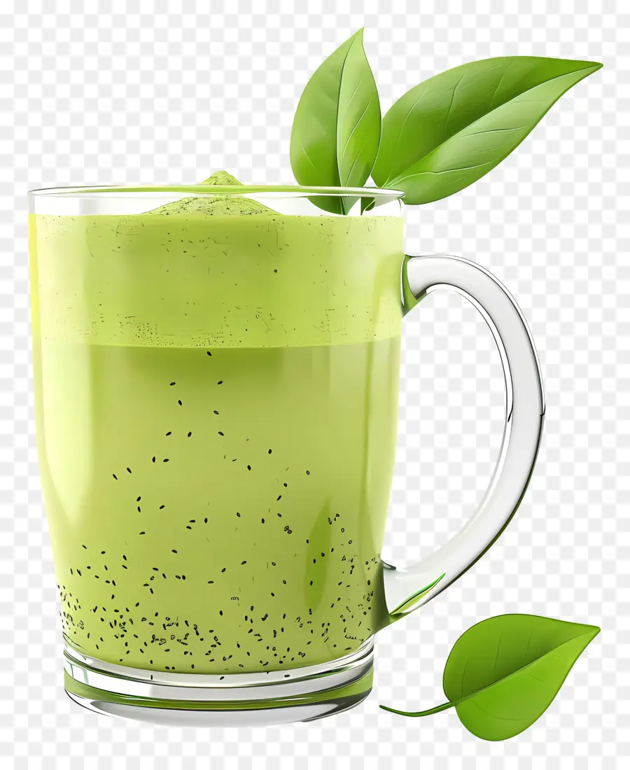 Teh Hijau Matcha，Smoothie Hijau PNG