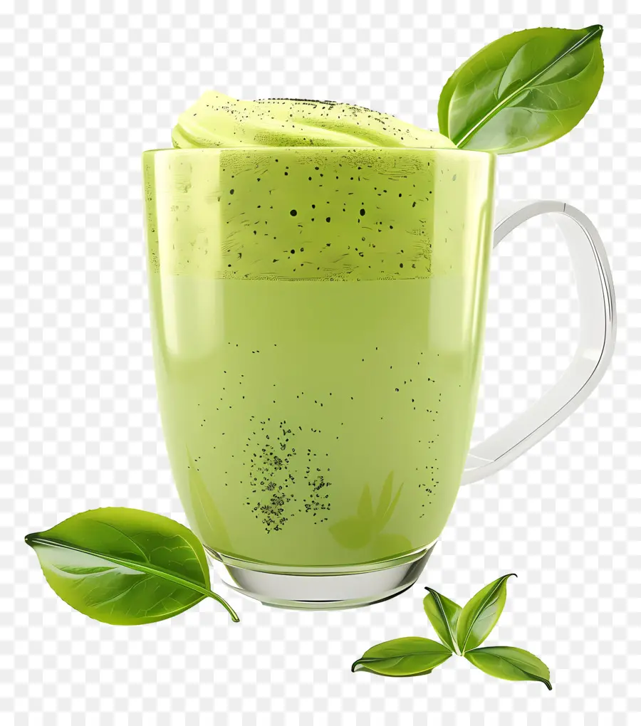 Teh Hijau Matcha，Smoothie Hijau PNG