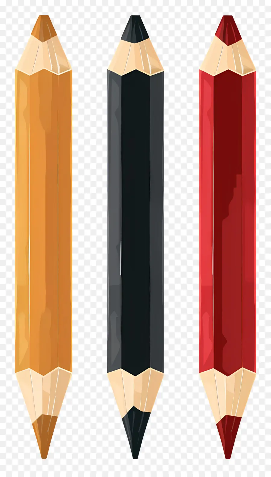 Pensil Warna，Pensil Berujung Ganda PNG