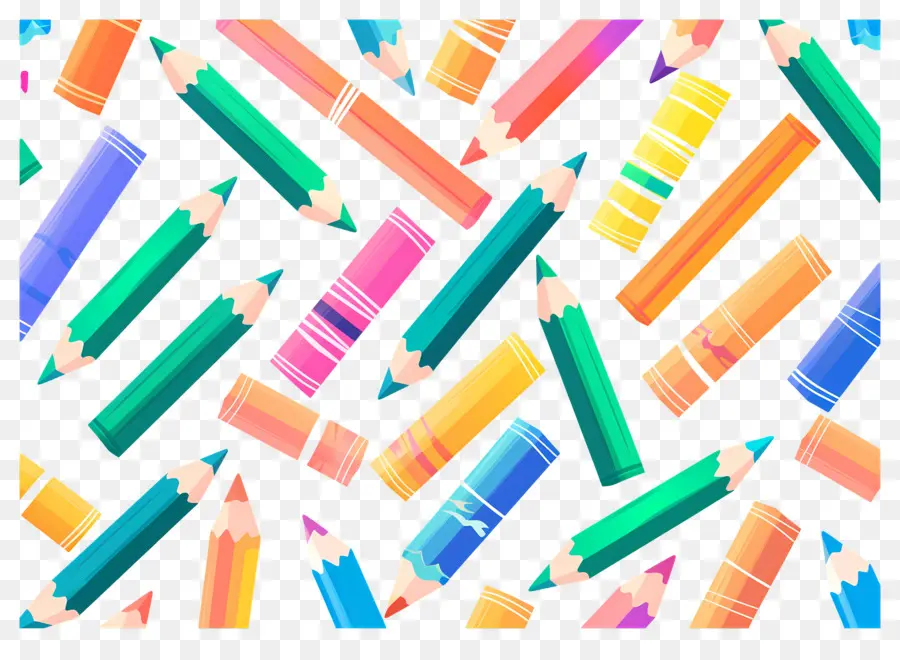 Pensil Warna，Pensil Warna Warni PNG