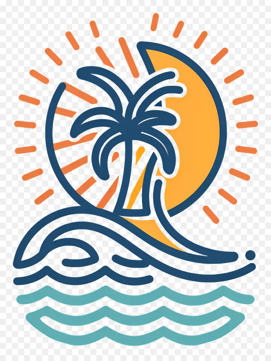 Logo Pantai，Pemandangan Pantai PNG