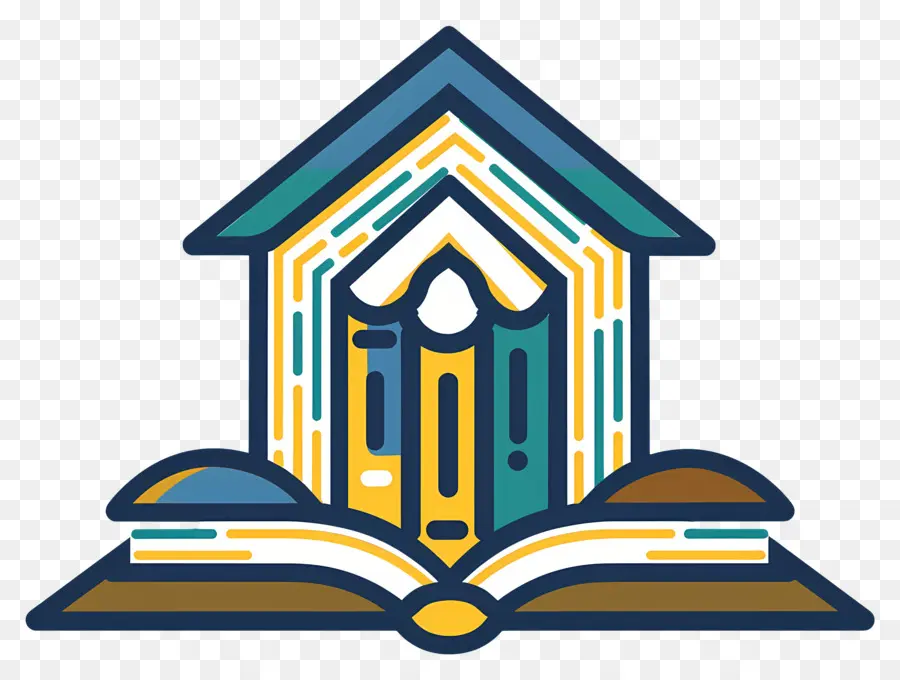 Logo Buku，Rumah Buku PNG