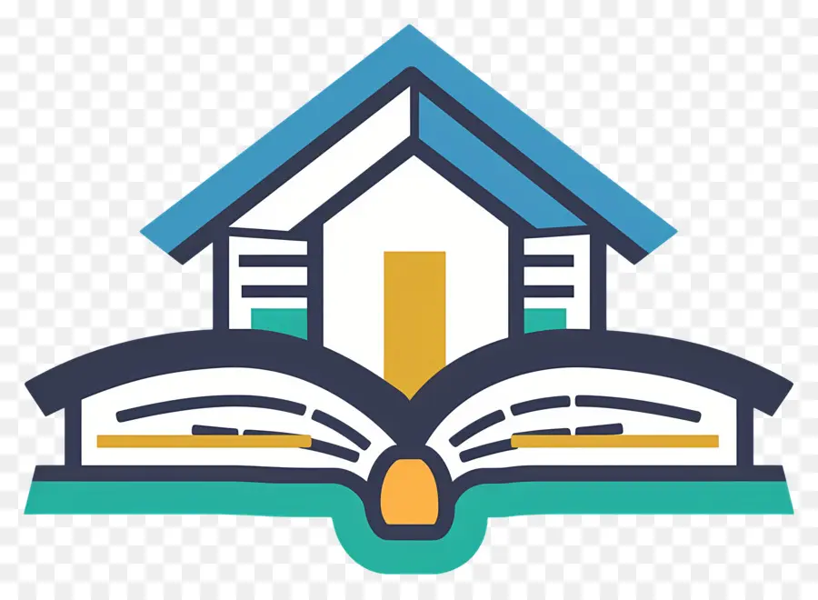 Logo Buku，Buku Dan Rumah PNG