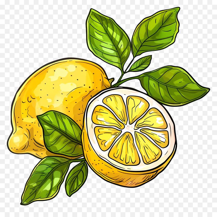 Lemon Cat Air，Jeruk Nipis PNG