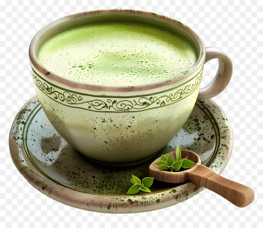 Teh Hijau Matcha，Cangkir Teh Hijau PNG