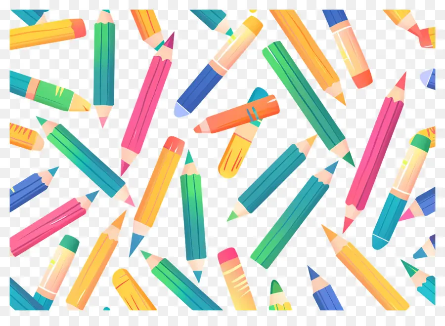 Pensil Warna，Pensil Warna Warni PNG