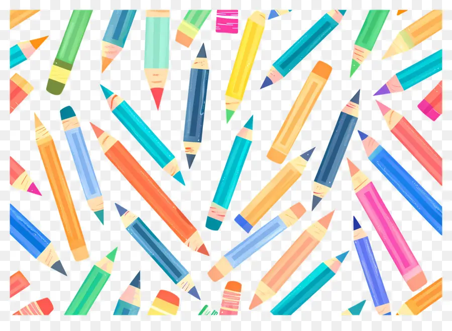 Pensil Warna，Pensil Warna Warni PNG