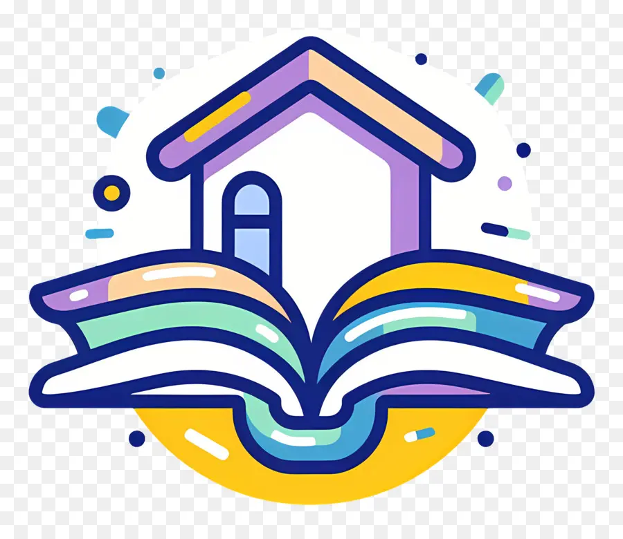 Logo Buku，Buka Buku Dan Rumah PNG