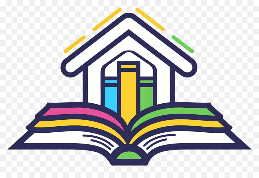 Logo Buku，Buku Dan Rumah PNG