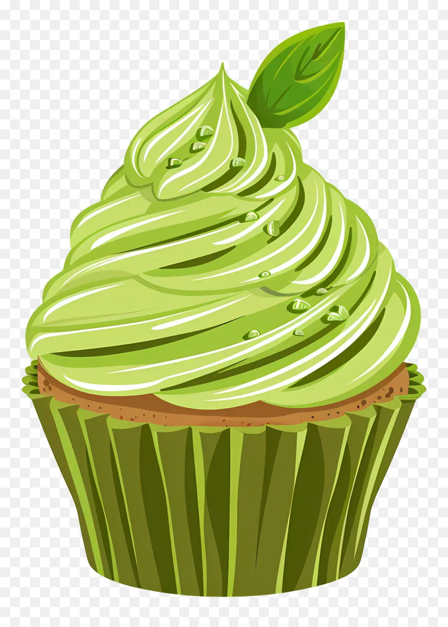 Kue Mangkuk Matcha，Kue Mangkuk Hijau PNG