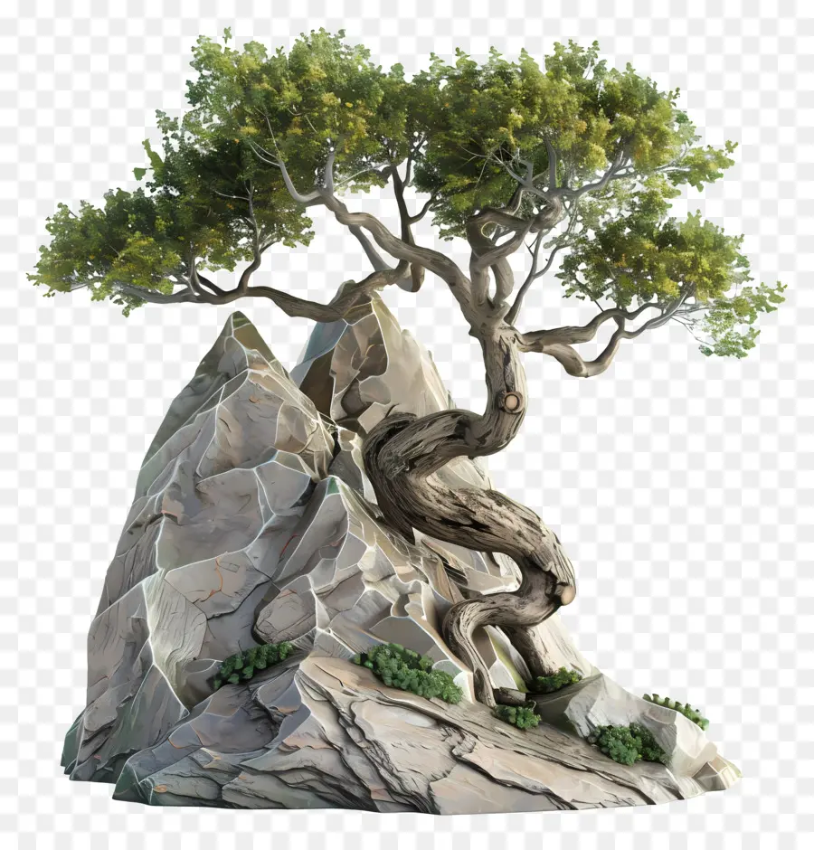 Pohon Gunung，Pohon Bonsai PNG