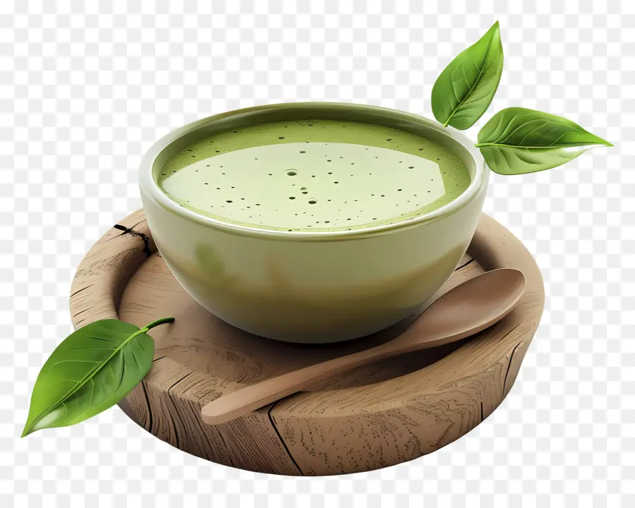 Teh Hijau Matcha，Mangkuk Teh Hijau PNG