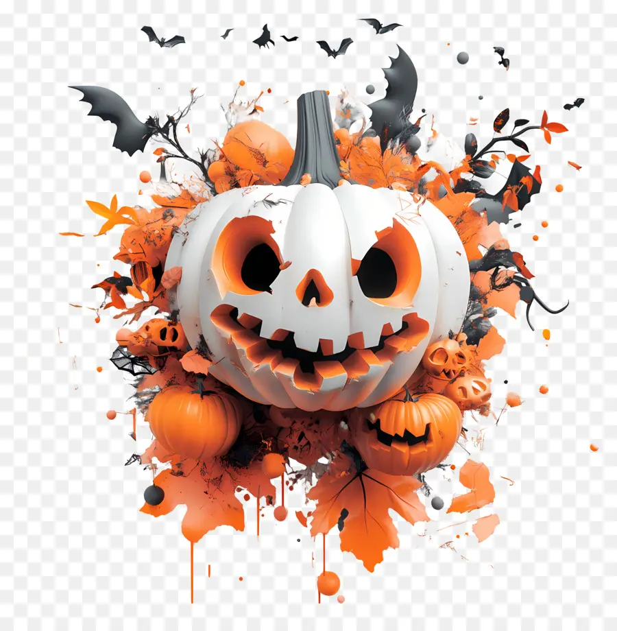 Elemen Halloween，Labu Kuning PNG