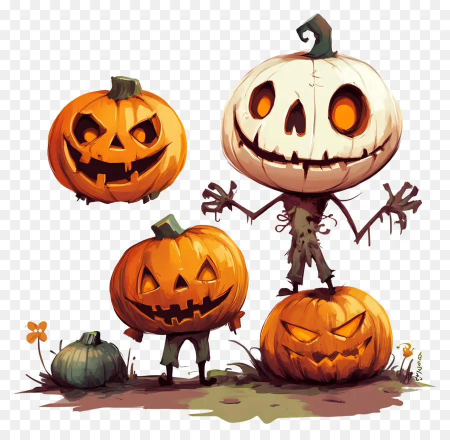 Elemen Halloween，Jack O' Lantern PNG