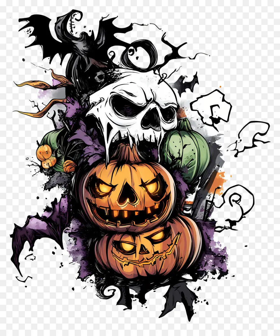 Elemen Halloween，Labu Kuning PNG