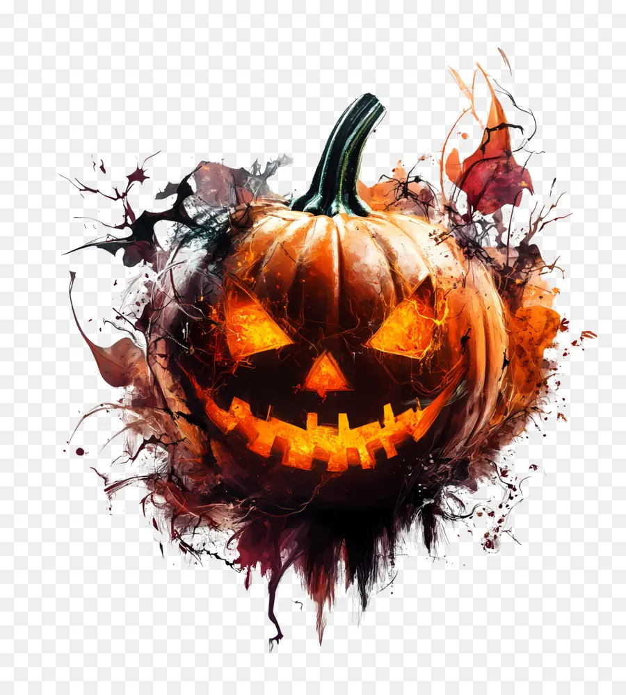 Elemen Halloween，Labu Kuning PNG