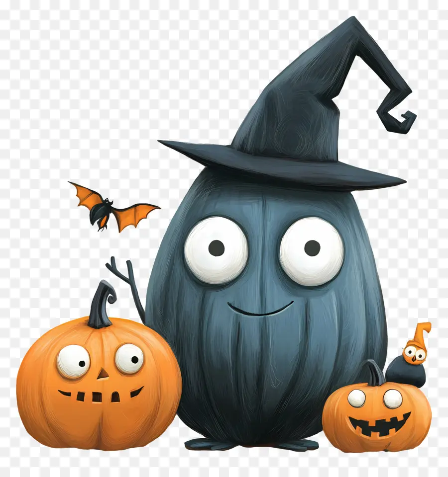 Elemen Halloween，Labu Yang Lucu PNG