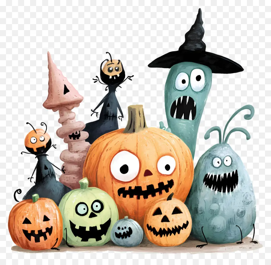 Elemen Halloween，Labu Halloween PNG