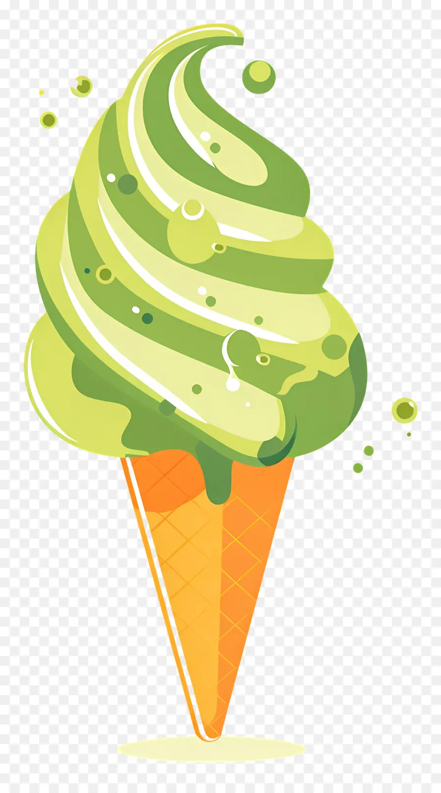 Es Krim Matcha，Kerucut Es Krim PNG