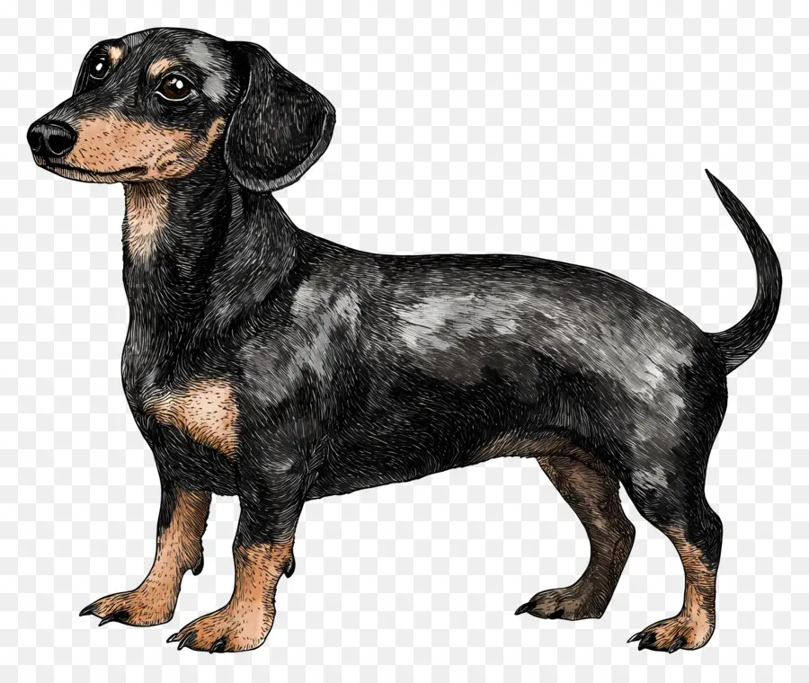 Anjing Animasi，Anjing Dachshund PNG