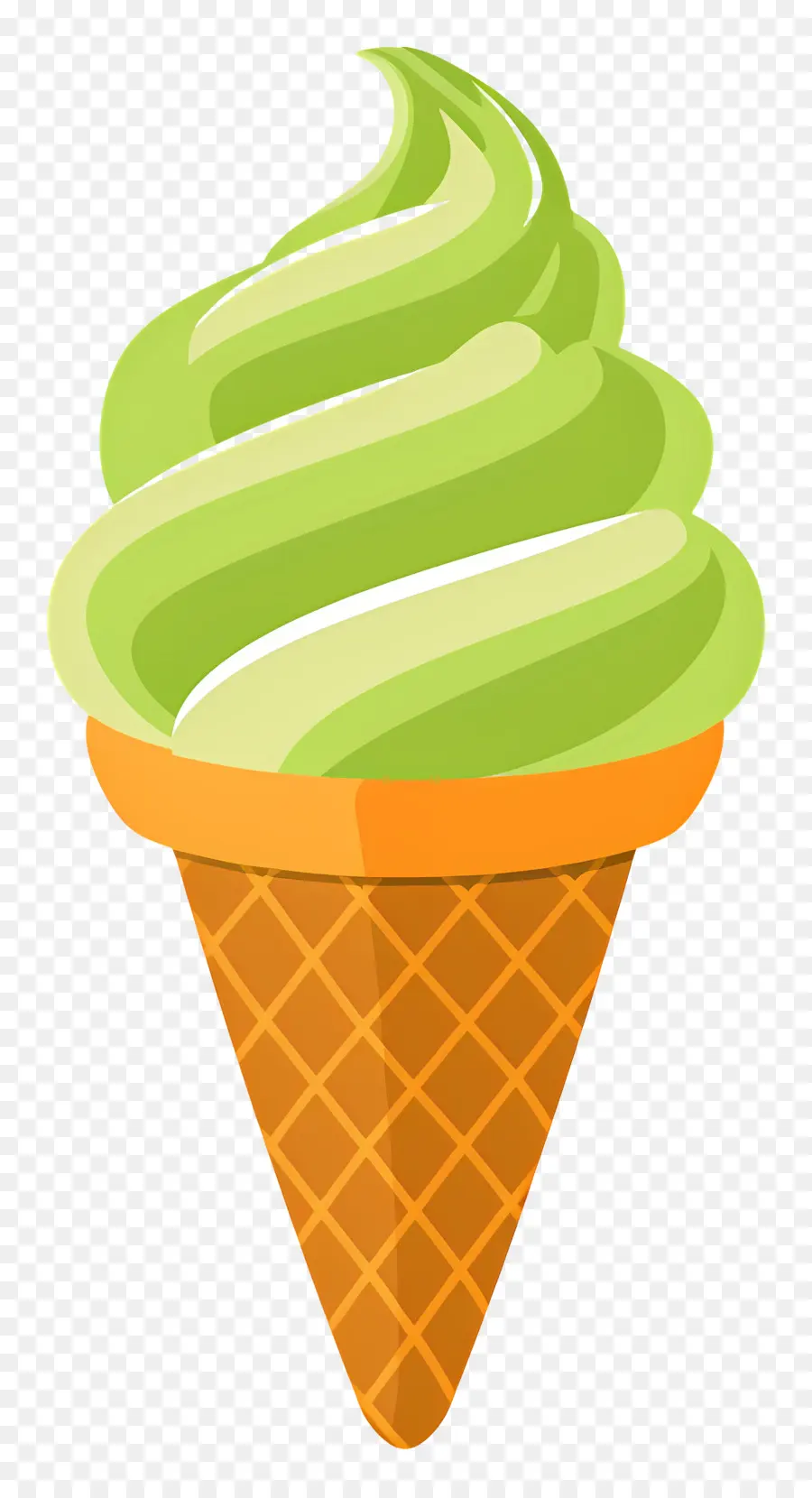 Es Krim Matcha，Kerucut Es Krim PNG