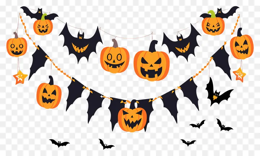 Karangan Bunga Halloween，Kelelawar Halloween PNG