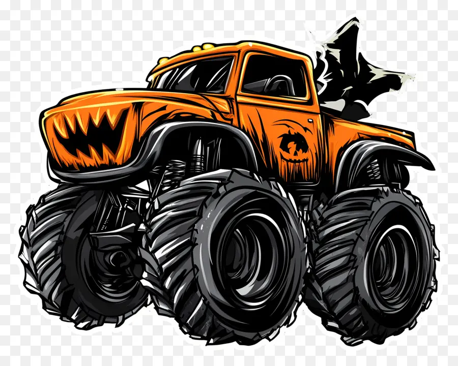 Truk Monster Halloween，Truk Monster PNG