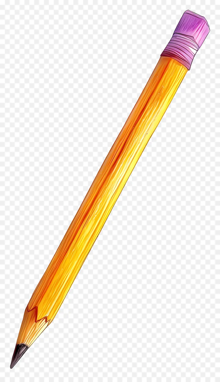 Pensil Berwarna，Pensil Kuning PNG