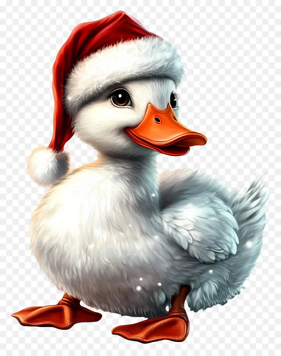 Bebek Natal，Bebek Dengan Syal PNG