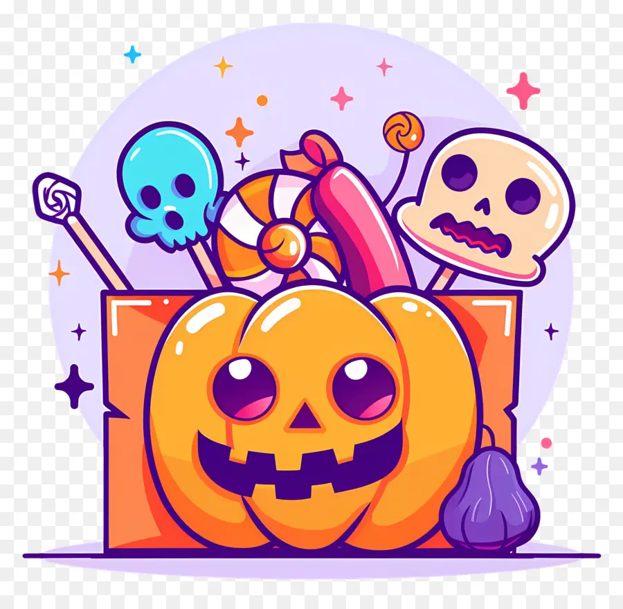 Keranjang Halloween，Labu Halloween PNG